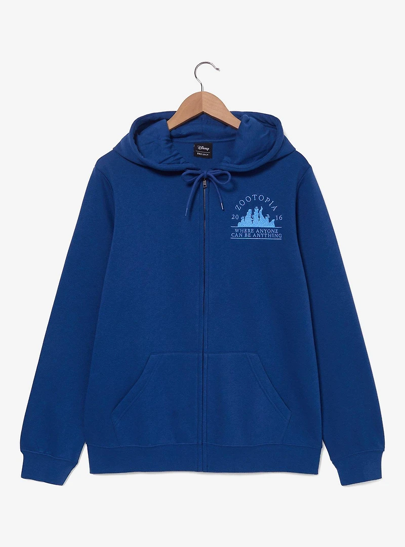 Disney Zootopia Embroidered Characters Zippered Hoodie - BoxLunch Exclusive