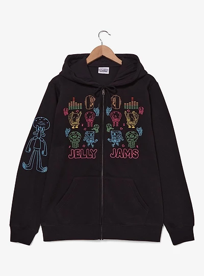 SpongeBob SquarePants Jelly Jams Embroidered Zippered Hoodie - BoxLunch Exclusive