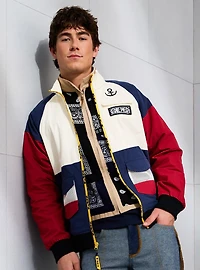 One Piece Jolly Roger Color Block Windbreaker - BoxLunch Exclusive
