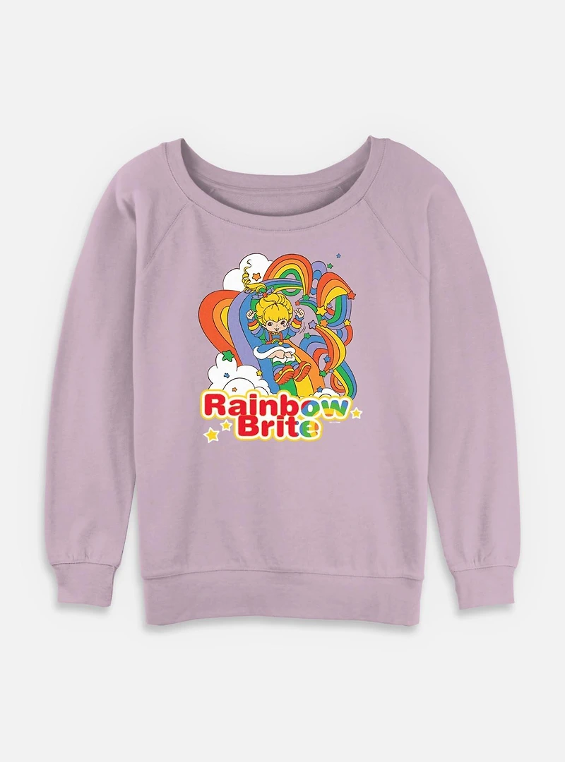 Rainbow Brite Tangle Womens Slouchy Sweatshirt