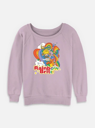 Rainbow Brite Tangle Womens Slouchy Sweatshirt