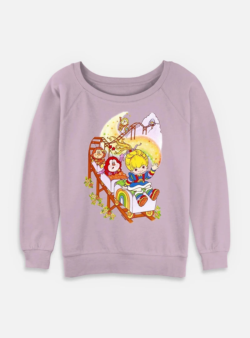 Rainbow Brite Coaster Womens Slouchy Sweatshirt