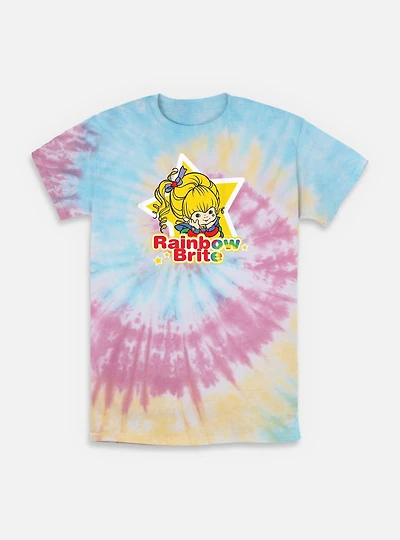 Rainbow Brite Star Badge Tie-Dye T-Shirt