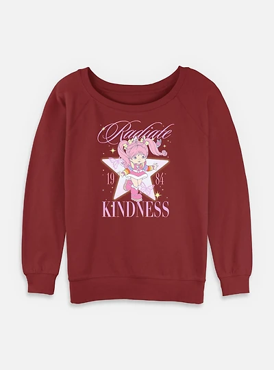 Rainbow Brite Tickled Pink Womens Slouchy Sweatshirt