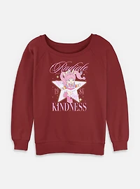 Rainbow Brite Tickled Pink Womens Slouchy Sweatshirt