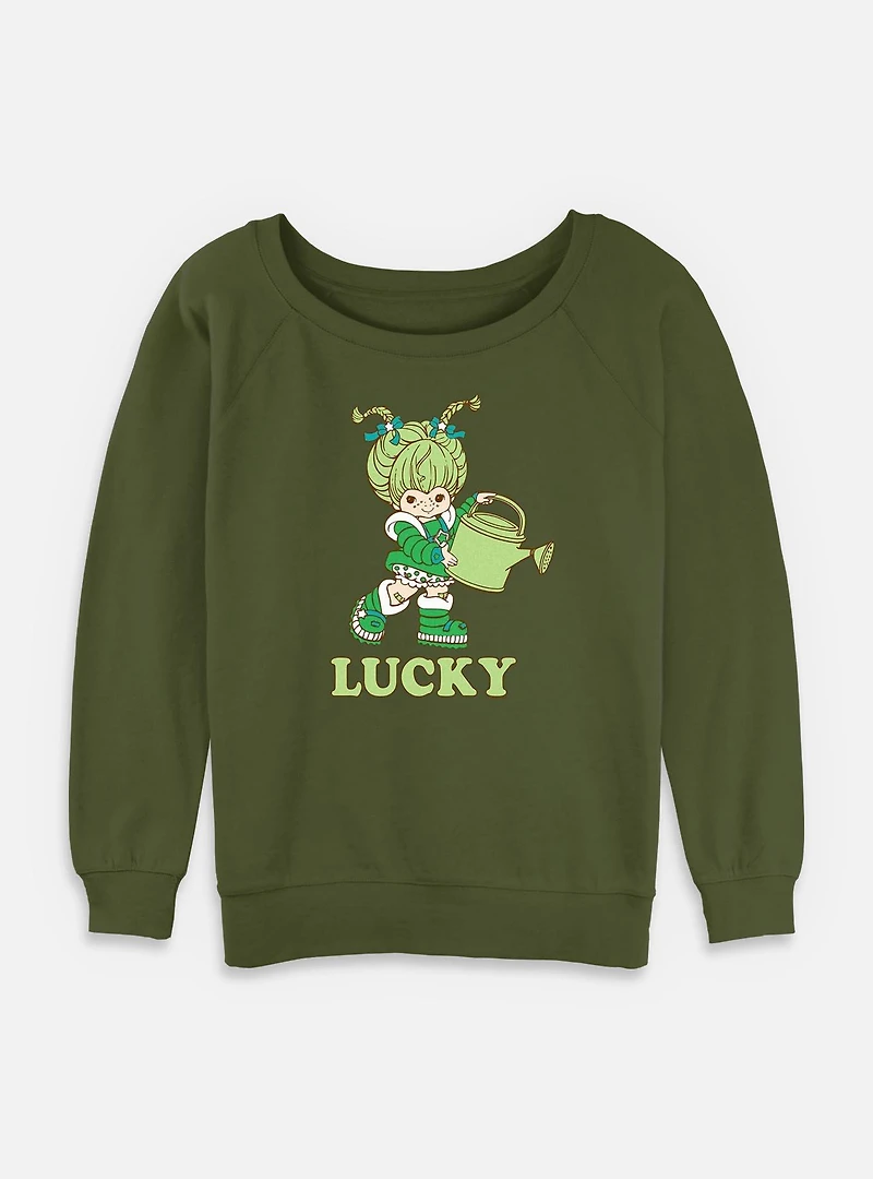 Rainbow Brite Patty O'green Lucky Womens Slouchy Sweatshirt