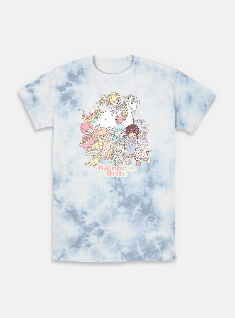 Rainbow Brite Pastel Party Tie-Dye T-Shirt