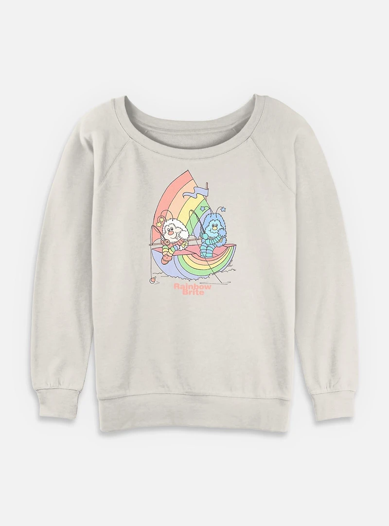 Rainbow Brite Twink Friend Womens Slouchy Sweatshirt