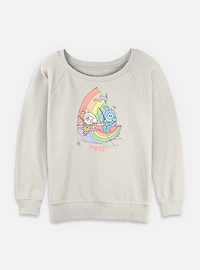 Rainbow Brite Twink Friend Womens Slouchy Sweatshirt