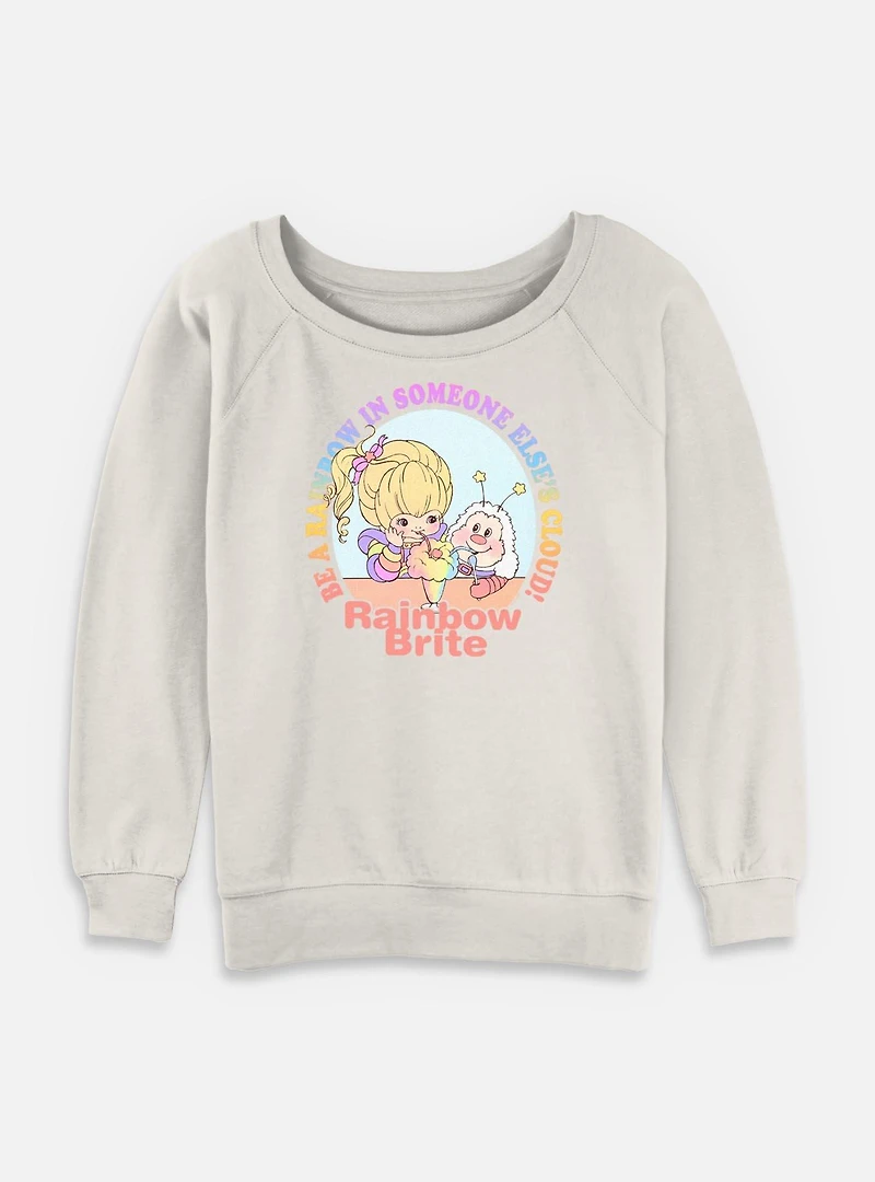 Rainbow Brite Be A Friends Womens Slouchy Sweatshirt