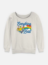Rainbow Brite Everything Womens Slouchy Sweatshirt