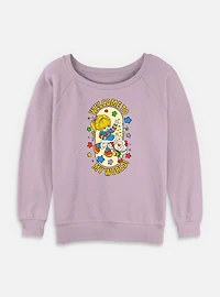 Rainbow Brite Welcome To My World Womens Slouchy Sweatshirt