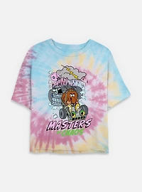 Rainbow Brite Masters Of Chaos Tie Dye Crop Womens  T-Shirt