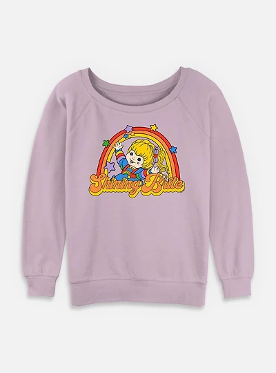 Rainbow Brite Shining Womens Slouchy Sweatshirt