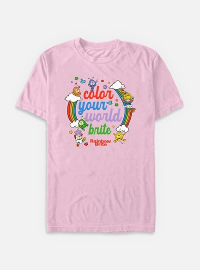 Rainbow Brite Color Your World Garment Dye T-Shirt