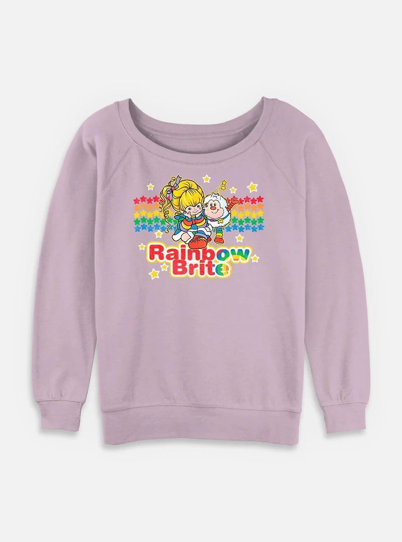 Rainbow Brite Vintage Pals Womens Slouchy Sweatshirt