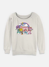 Rainbow Brite Rainbows And Friendship Womens Slouchy Sweatshirt