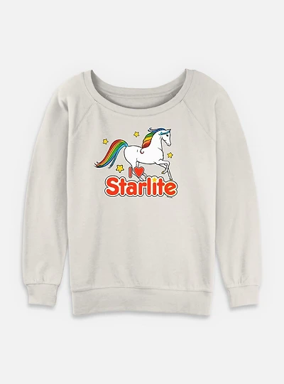 Rainbow Brite I Love Starlite Womens Slouchy Sweatshirt