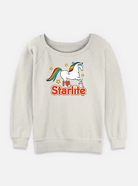 Rainbow Brite I Love Starlite Womens Slouchy Sweatshirt