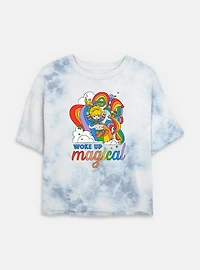 Rainbow Brite Woke Up Magical Tie Dye Crop Womens T-Shirt