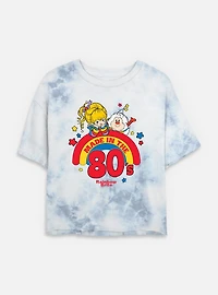 Rainbow Brite Made Tie Dye Crop Womens T-Shirt
