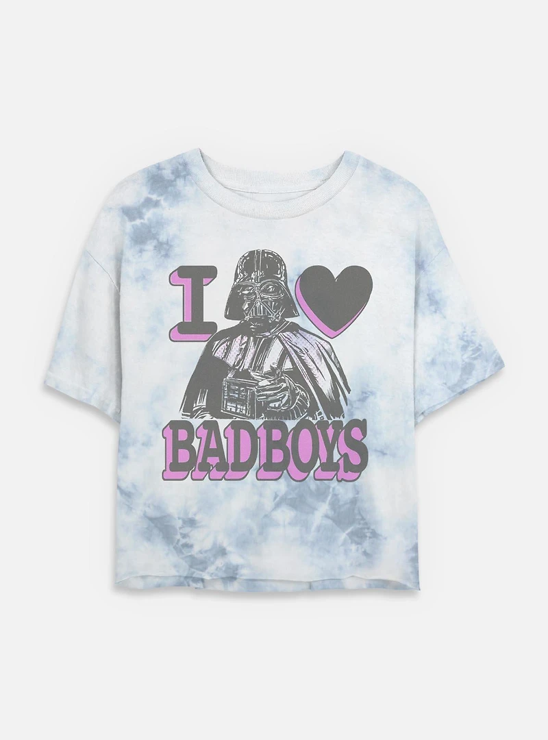 Star Wars Bad Love Tie Dye Crop Womens T-Shirt
