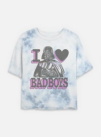 Star Wars Bad Love Tie Dye Crop Womens T-Shirt