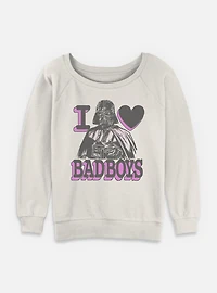Star Wars Bad Love Womens Slouchy Sweatshirt