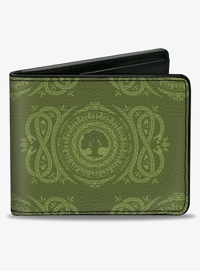 Magic: The Gathering Planeswalker Forest Mana Traits Bifold Wallet