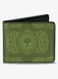 Magic: The Gathering Planeswalker Forest Mana Traits Bifold Wallet
