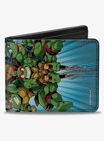Teenage Mutant Ninja Turtles Turtle Power Group Pose Bifold Wallet