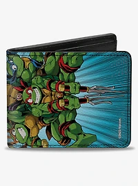 Teenage Mutant Ninja Turtles Turtle Power Group Pose Bifold Wallet