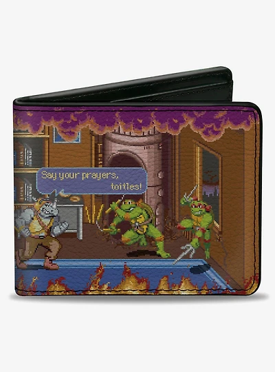 Teenage Mutant Ninja Turtles Battle Rocksteady Arcade Bifold Wallet