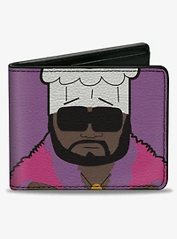 South Park Chef Pose and Text Purple Bifold Wallet