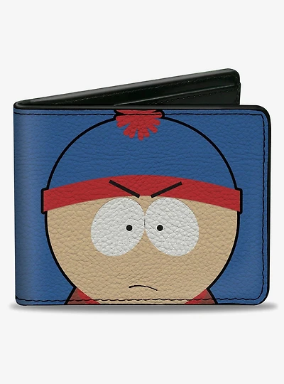 South Park Stan Face Character Close Up Bifold Wallet