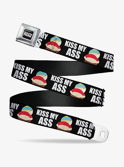 South Park Cartman Pants Kiss My Ass Pose Seatbelt Buckle Belt