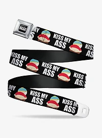 South Park Cartman Pants Kiss My Ass Pose Seatbelt Buckle Belt