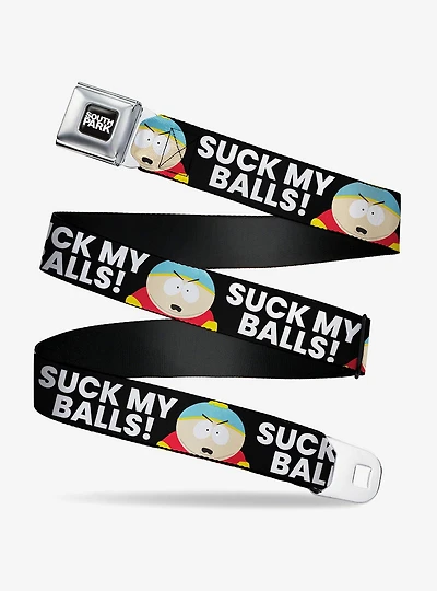 South Park Cartman Suck My Balls Pose Seatbelt Buckle Belt