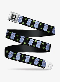 South Park Towlie and Scattered Pot Leaves Seatbelt Buckle Belt