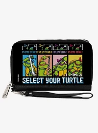 Teenage Mutant Ninja Turtles Select Your Turtle Arcade Zip Around Wallet