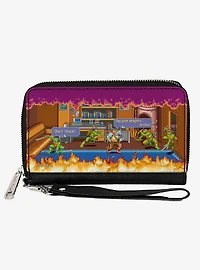 Teenage Mutant Ninja Turtles Battle Rocksteady Arcade Zip Around Wallet