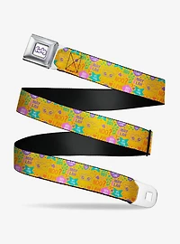Furby Furbmoji and Furbish Phrases Icons Seatbelt Buckle Belt