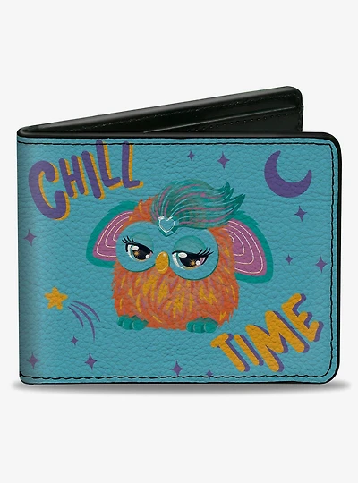 Furby Purple and Orange Furby Chill Time Pose Bifold Wallet