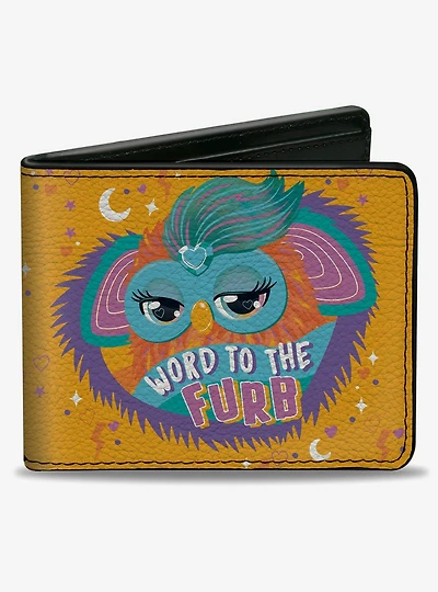 Furby Orange Furby Word To The Furb Heart Pose Bifold Wallet