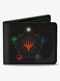 Magic: The Gathering Planeswalker Mana Pentagon and Logo Bifold Wallet