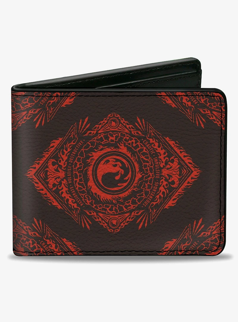 Magic: The Gathering Planeswalker Mountain Mana Traits Bifold Wallet