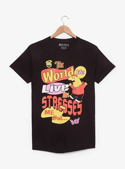 Smiling Friends The World We Live Stresses Me Out Graphic T-Shirt — BoxLunch Exclusive