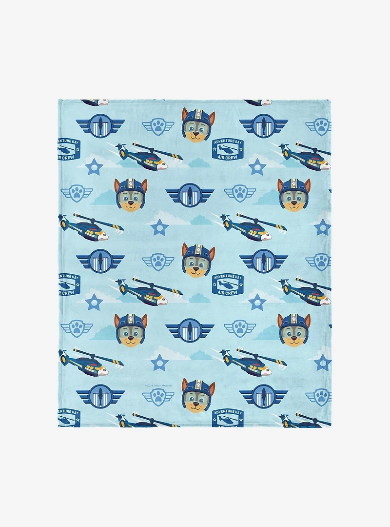 Paw Patrol Chase Rescue Pattern 40x50" Silk Touch Throw Blanket
