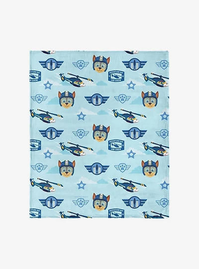 Paw Patrol Chase Rescue Pattern 40x50" Silk Touch Throw Blanket