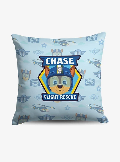Paw Patrol Chase Badge Pattern Throw Pillow